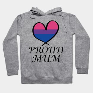 Proud Mum LGBT Gay Pride Month Bisexual Flag Hoodie